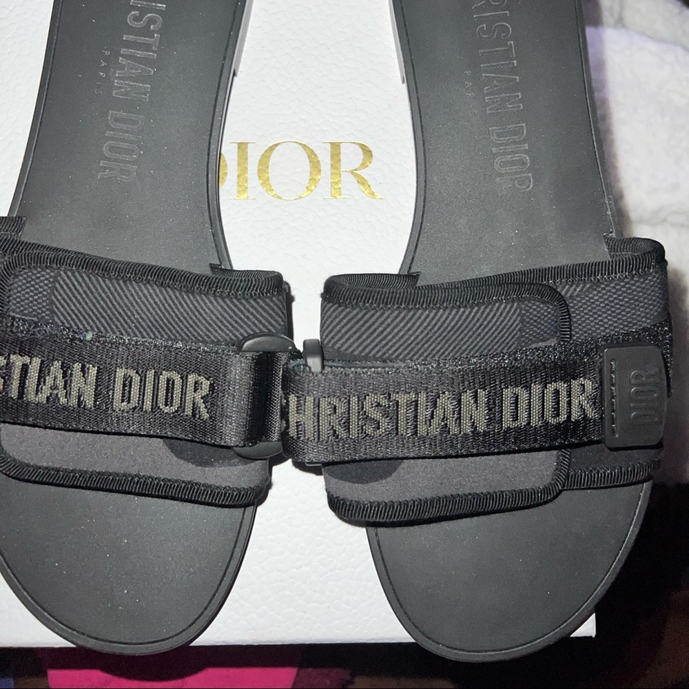 COPY - Christian Dior black slides size 39